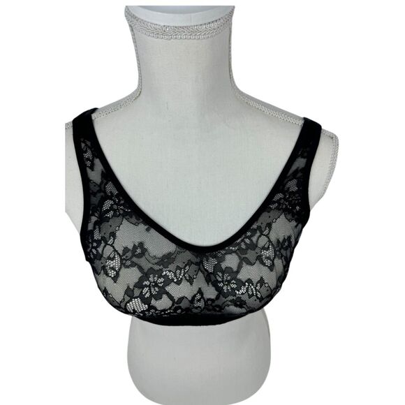 Le Mystère Portrait Underwire Stretch Lace Bra Women's Size 32C - Picture 13 of 14